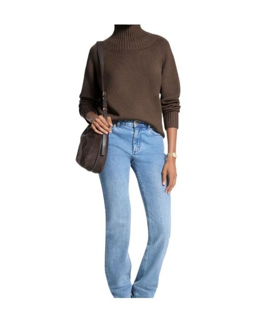 Michael Kors Blue Michael Turtleneck Jumper