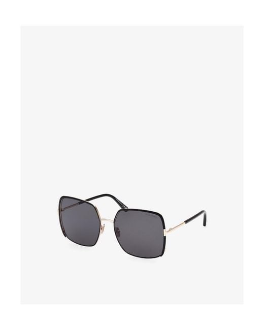 Tom Ford Metallic Eyewear Square Frame Sunglasses