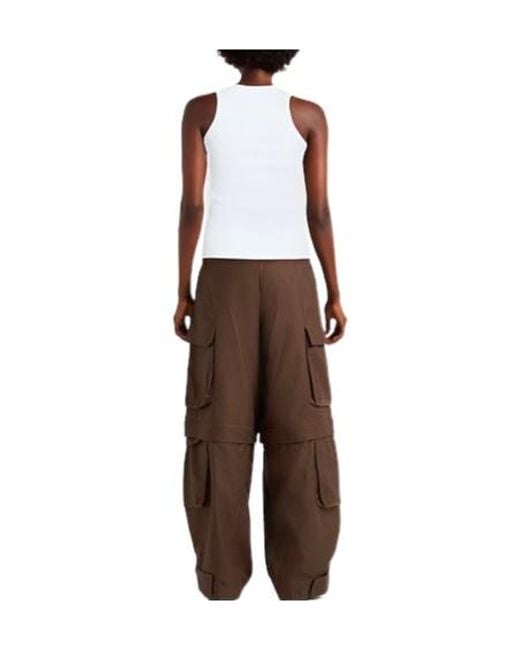 MAX&Co. White Solid Color Sleeveless Crew Neck Tank Top