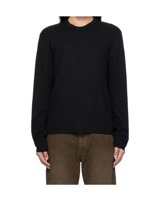 Rag & Bone Black Long-Sleeved Sweater for men