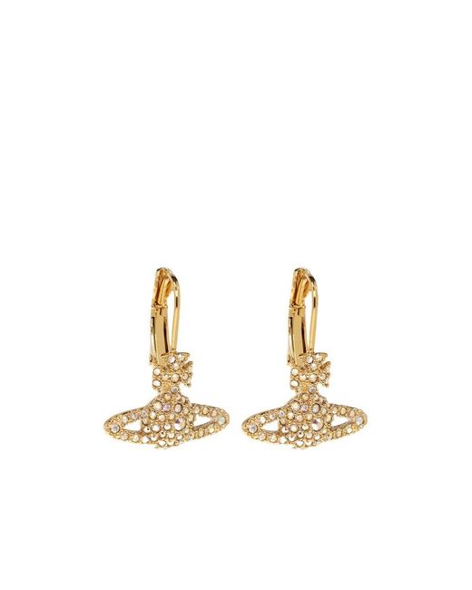 Vivienne Westwood Metallic Orb Plaque Earrings