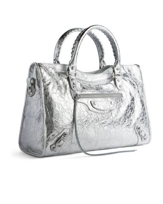 Balenciaga Gray Le City Bag Medium