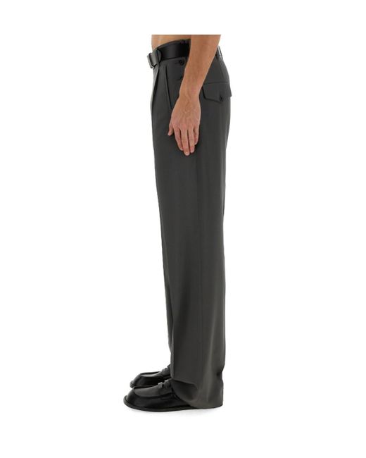 Moschino Blue High Waist Casual Pants for men