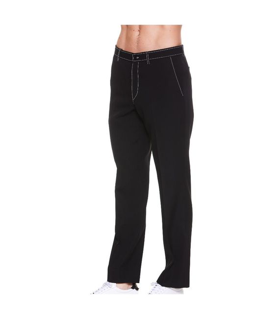 Burberry Black Straight-Leg Tailored Trousers for men