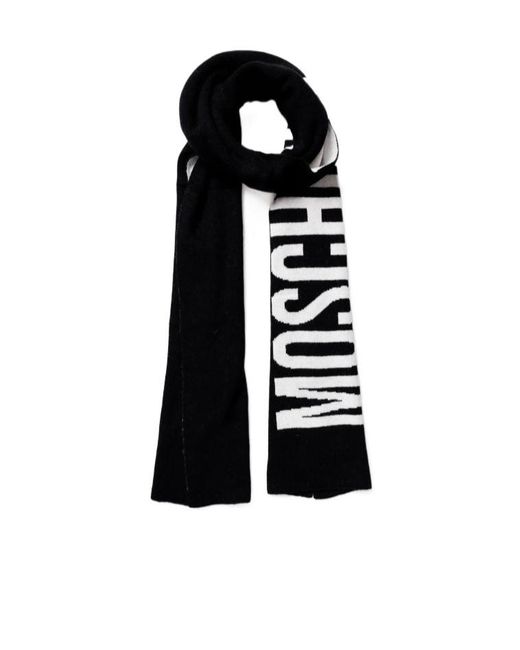 Moschino Black Contrasting Scarf