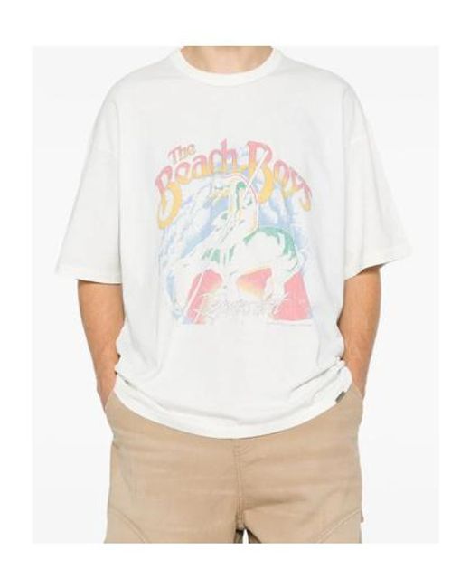 Represent White Short-Sleeved T-Shirt for men