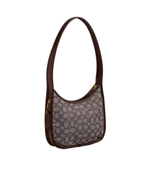 COACH Brown Monogram Tote Bag