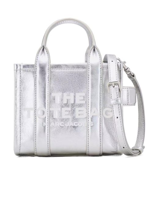 Marc Jacobs Gray Marc Met Cross Tote