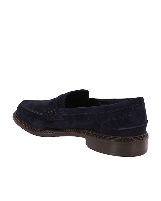 Tricker's Blue Tricker's Adam Penny Loafers for men