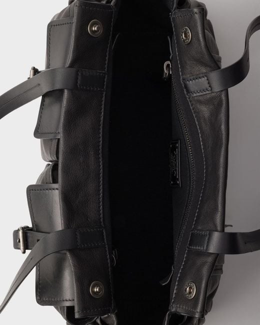 Prada Black Multi-Pocket Tote Bag