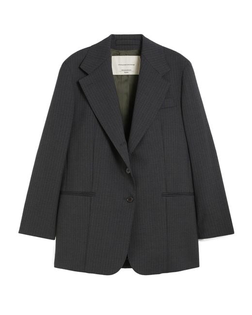 Weekend by Maxmara Black Edmea Single-Breasted Blazer
