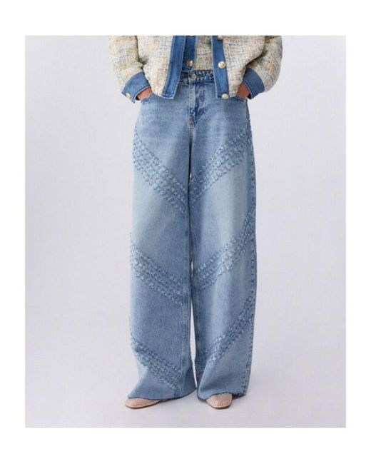 Liu Jo Blue Flare Embellished Jeans