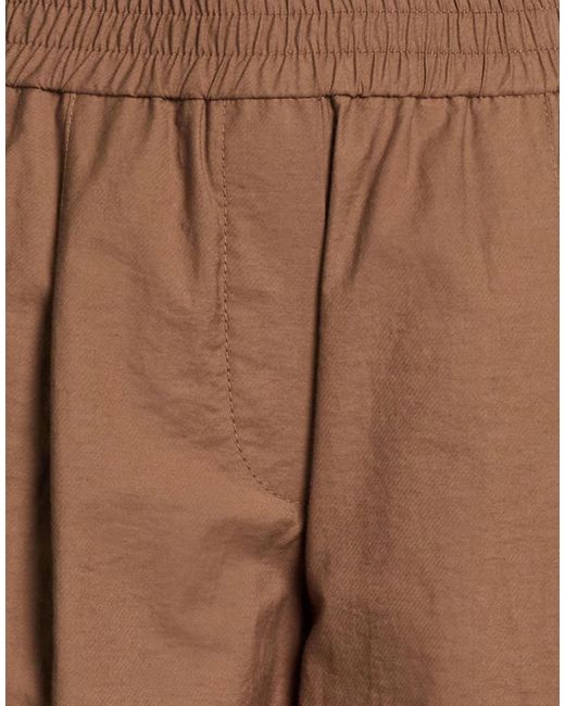 Brunello Cucinelli Brown Minimalist Loose Trousers