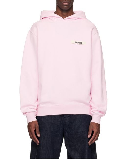 Jacquemus Pink Hoodies for men