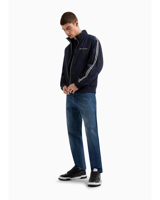 ARMANI EXCHANGE Blue Belt-Loop Jeans for men