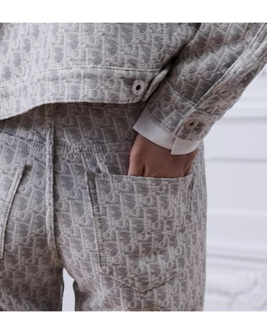 Dior Gray Regular-Fit Jeans