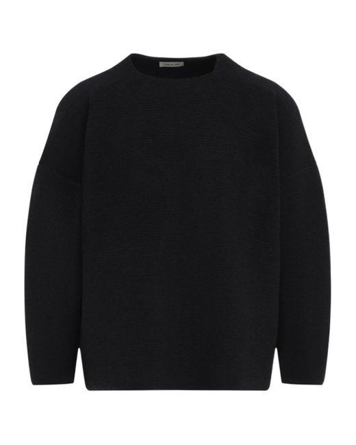 Fear Of God Black Ottoman Straight Neck Jumper for men