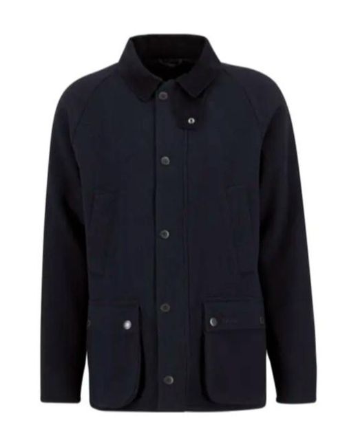 Barbour Blue Bedale Wool Jacket for men