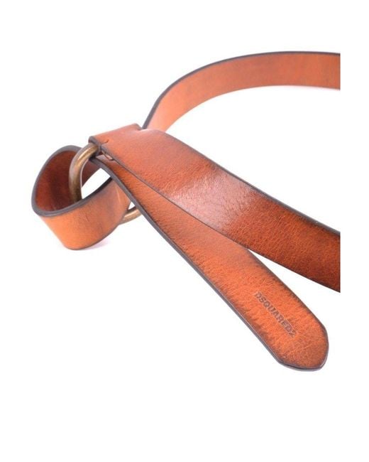 DSquared² Pink Logo Belt