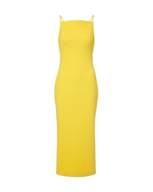 Givenchy Yellow Sleeveless Midi Dress