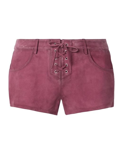Isabel Marant Red Delma Shorts