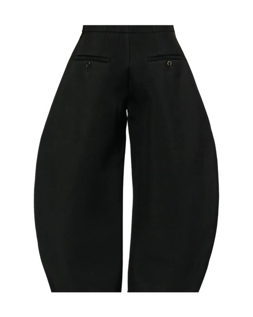 Uma Wang Black Button Casual Pants