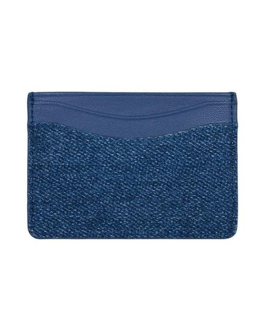Ganni Blue Bou Card Holder