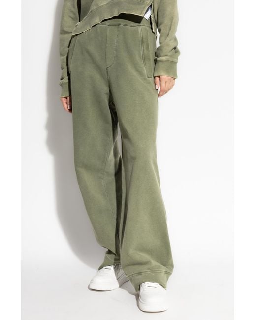 DSquared² Green Wide Leg Sweatpants