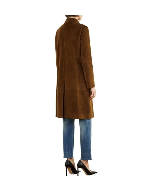 Tom Ford Brown Suede Mackintosh Coat