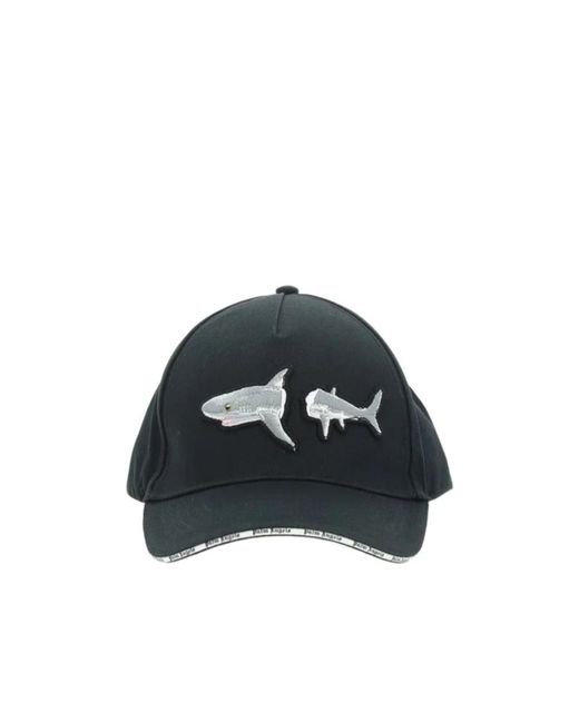 Palm Angels Blue Broken Shark Cap for men