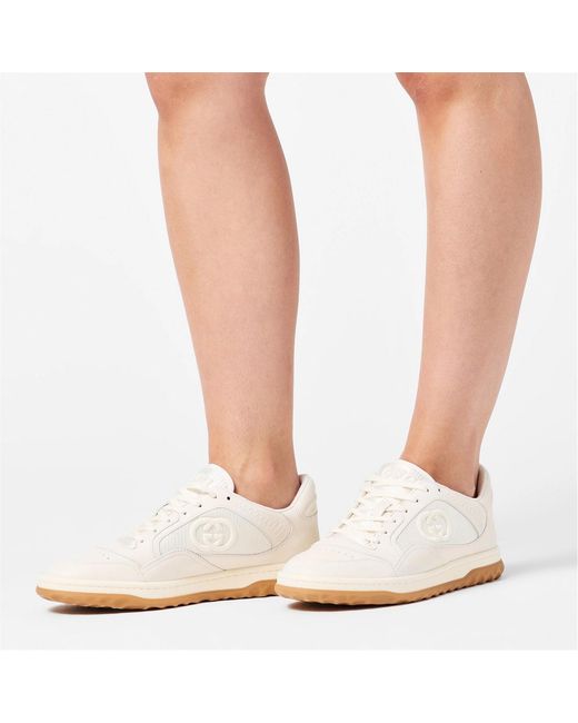 Gucci White Mac80 Leather Sneakers