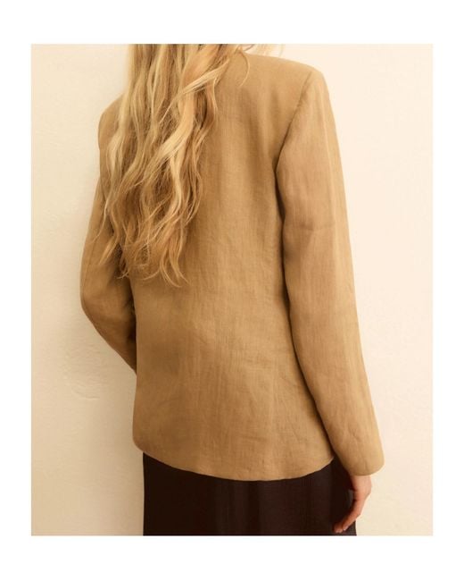 Marella Natural Linen Blazer