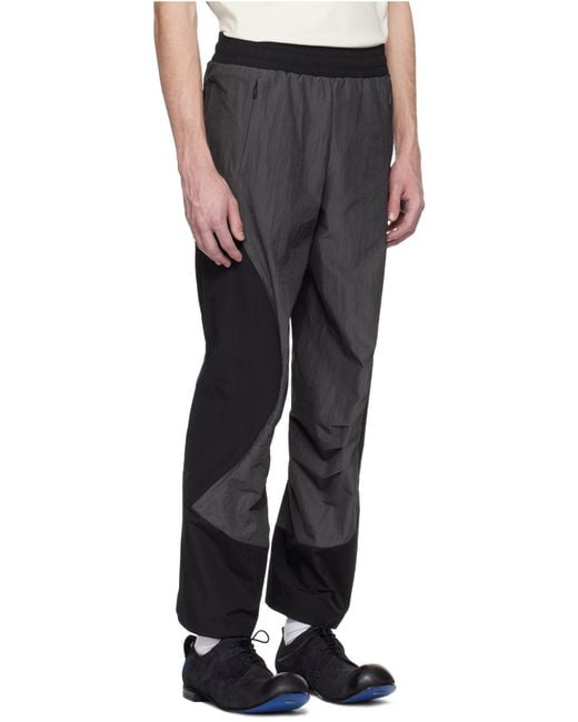 Adererror Gray Elastic Waist Casual Pants for men