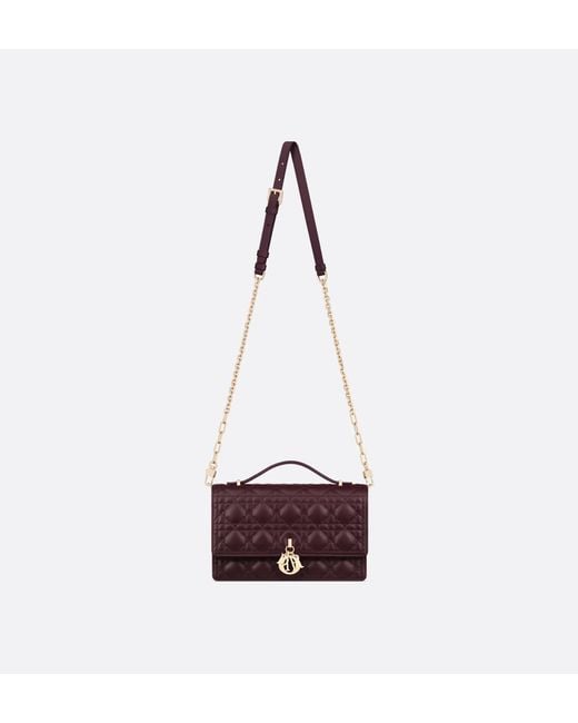Dior Purple Flap Shoulder Bag