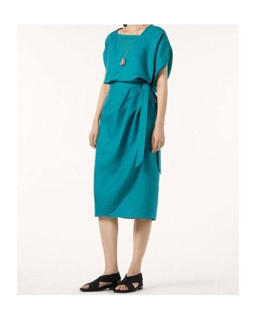 Loro Piana Blue Shelby Skirt