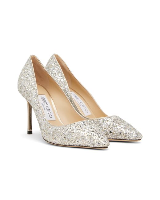 Jimmy Choo White Romy 85 High Heels