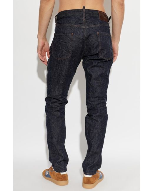 DSquared² Blue Belt Loop Jeans for men
