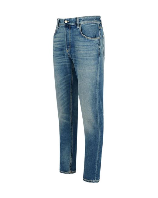 Pt05 Blue Belt Loop Jeans for men