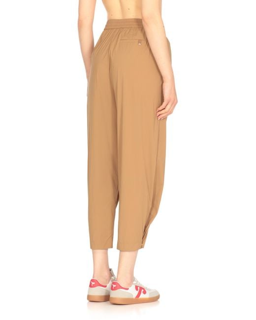 Herno Natural Lightweight Drawstring Cropped Trousers