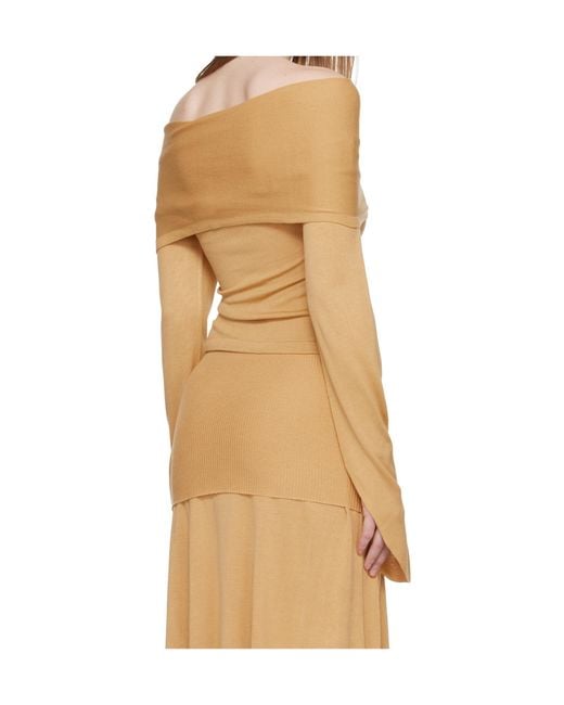 AYA MUSE Natural Draped Rylin Top