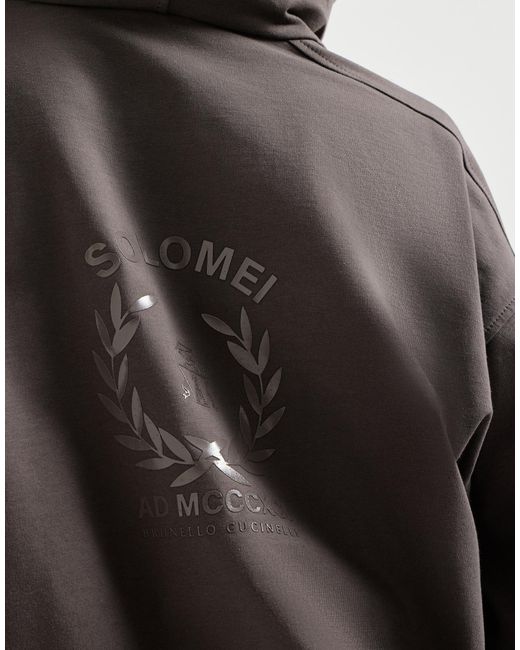 Brunello Cucinelli Gray Zip-Fastening Hoodie