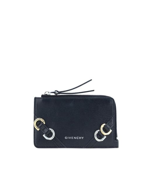 Givenchy Blue Voyou Zipped Card Holder