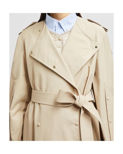 Moncler Natural Gourdon 3-In- Long Padded Jacket