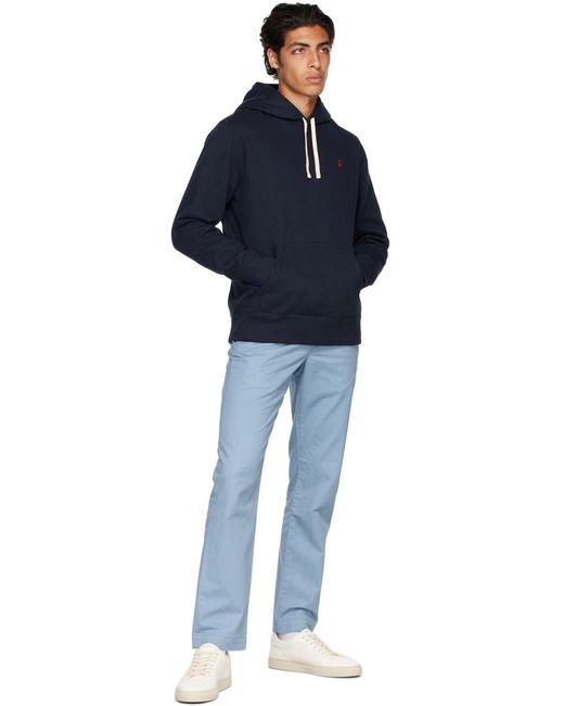 Polo Ralph Lauren Blue The Rl Fleece Hoodie for men
