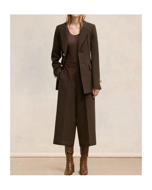 AMI Brown Ami Military Bermuda Shorts