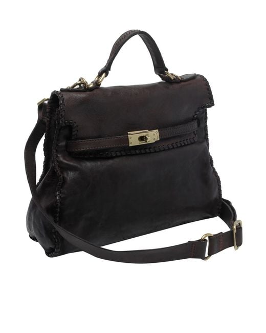 Campomaggi Black Shoulder Bag With Handle