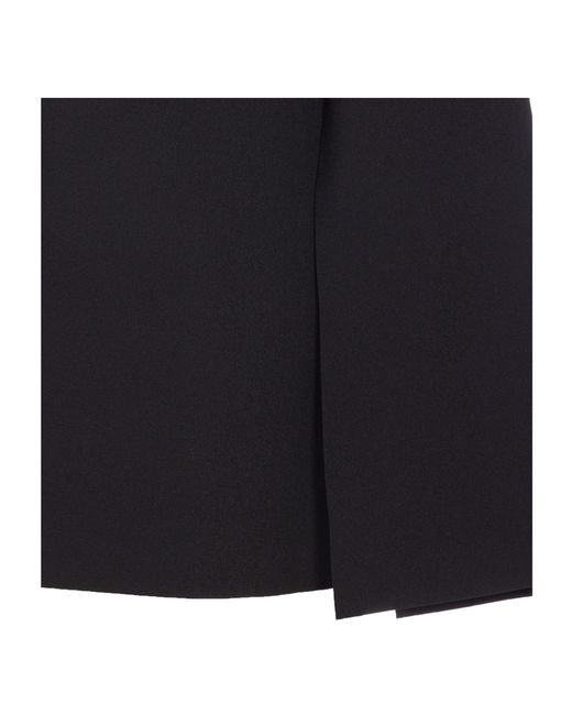 Solace London Black London Laurel Flared-Sleeve Mini Dress