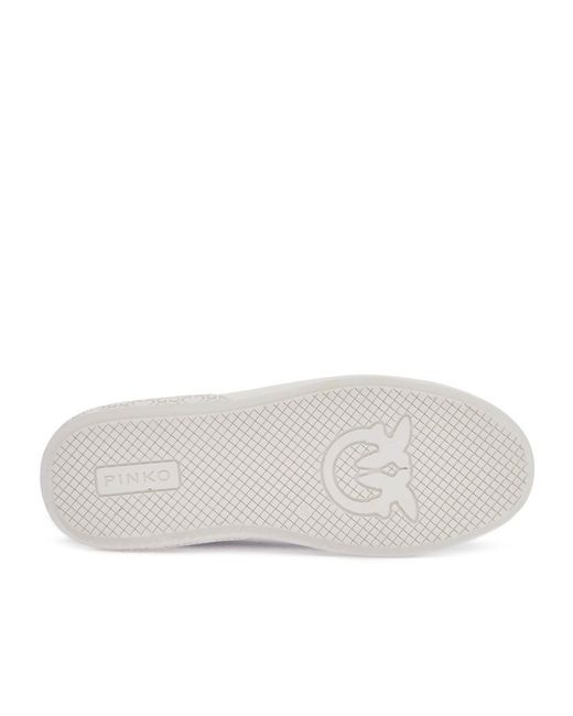 Pinko Black Logo Patch Platform Sneakers