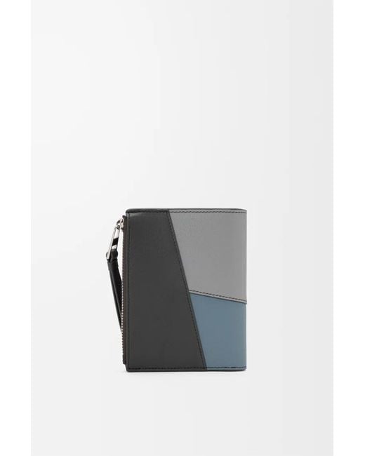 Loewe Gray Puzzle Slim Compact Wallet for men