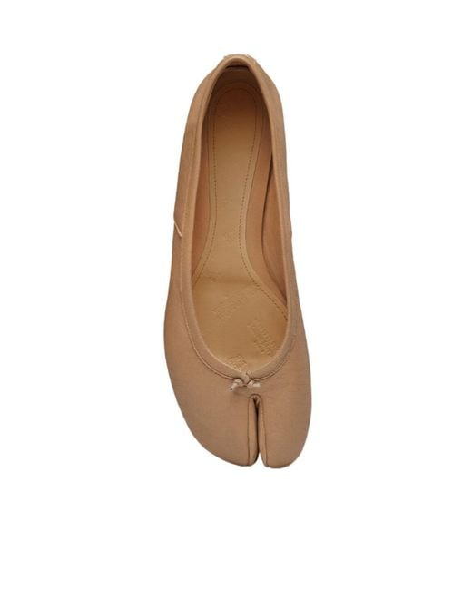 Maison Margiela Brown Tabi Ballerina
